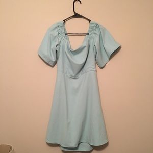 Seafoam Green Bow Dress